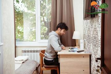 Фото номера Одноместный номер с ванной комнатой Гостевой дом Tiny Hotel Bishkek г. Бишкек 6