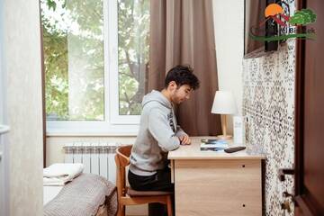 Фото номера Одноместный номер с ванной комнатой Гостевой дом Tiny Hotel Bishkek г. Бишкек 32