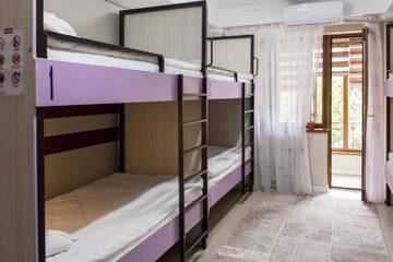 Фото номера Общий номер для женщин с 8 кроватями Хостелы Compass Hostel г. Бишкек 4